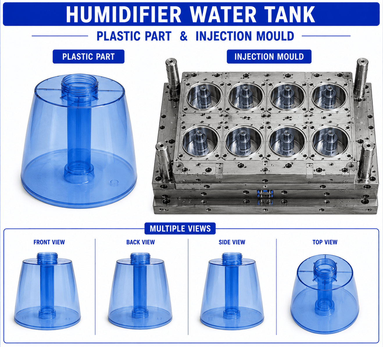 Humidifier Plastic Water Tank Mould and Moulding Service